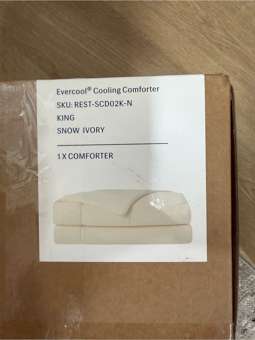 REST® Evercool Cooling Comforter  King Blanket for Hot Sleepers,Snow Ivory New